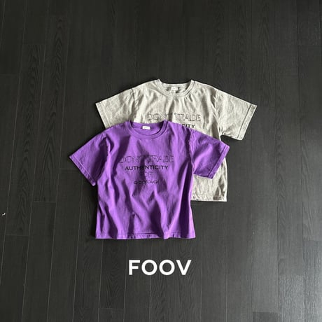 foov/18. lettering T-shirt S-XL