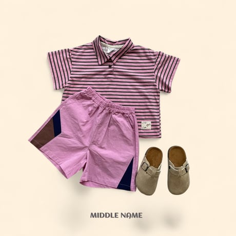 middlename/67. patch collar T-shirt S-XL