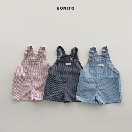 bonito/25. stripe overall pants? 12M-XL