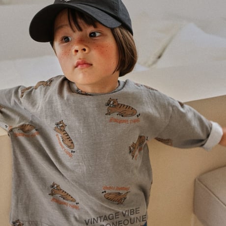 boneoune/18. tiger full_print _ pig single T-shirt JS-JL