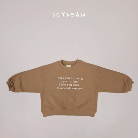 soybean/89. slogan man-to-man XS-XL