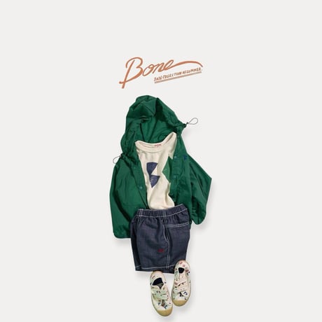 boneoune/45. stitch denim half pants JS-JL