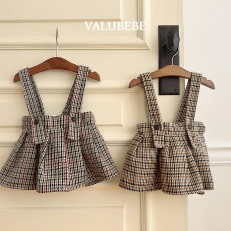 valubebe/83. check pleated skirt 6M-S