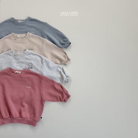 lalaland/20. sweet heart man-to-man XS-XL