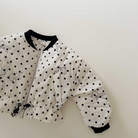 melikey/105. rabbit shirring bomber jacket JS-JM
