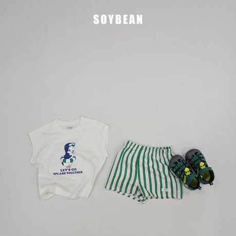 soybean/180. plan ) Penguin vacance updown set XS-XL