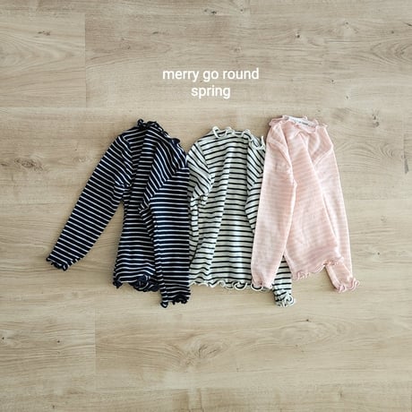merrygoround/45. nalrari navy T-shirt XS-2XL