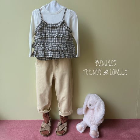 bananaj/23. hush fril top XS-JS