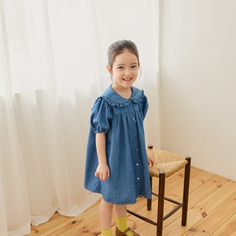 monatelier/8. french denim one-piece S-2XL