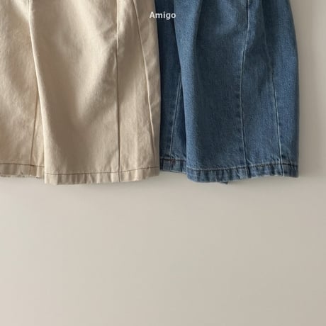 amigo/22. wide denim pants XS-XL