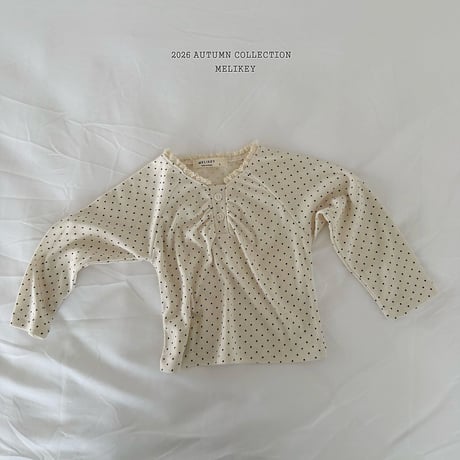 melikey/8. dot shirring T-shirt JS-JM