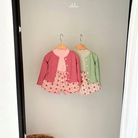 ohho/10. strawberry Good half pants S-2XL