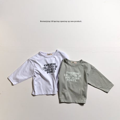 normalplay/30. font single T-shirt 12M-XL