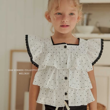 melikey/90. dot kangkang sleeveless blouse JS-JM