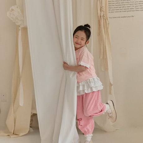 berryberry/25. ribbon half t T-shirt 5-11