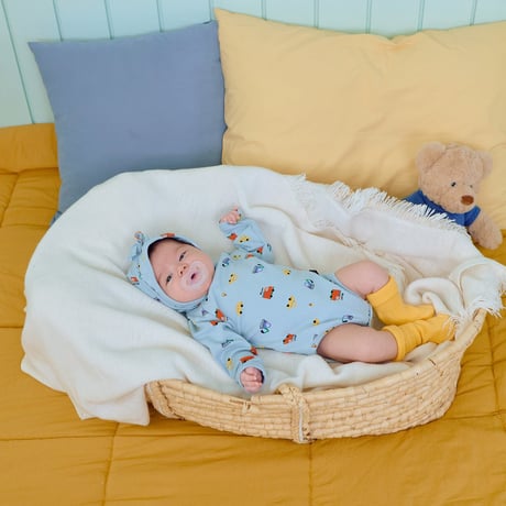 oottbebe/13. (bebe) auto suit bonnet set S(0-6M)-M(6-12M)