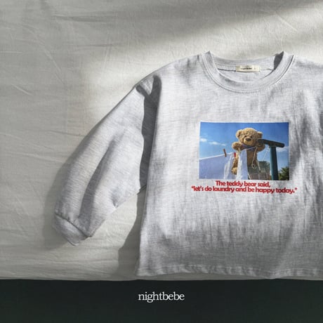 nightbebe/15. bear bear T-shirt XS-XL