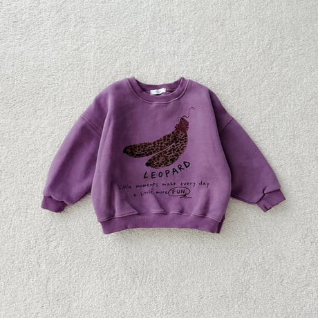 urbanrabbit/39. Leopard Banana Sweatshirt JS-JM