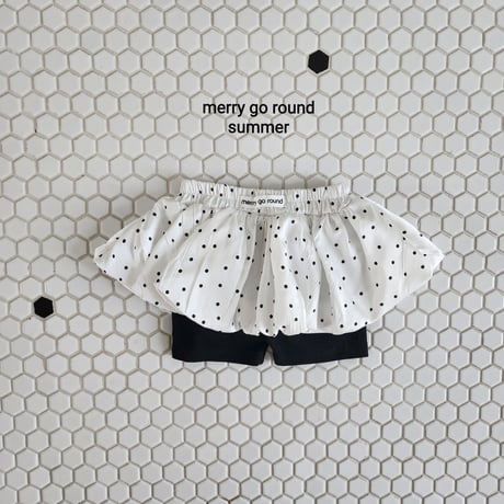 merrygoround/17. dot shorts skirt XS-2XL