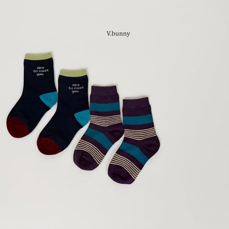 vbunny/16. nice socks set M(130-150)-XL(180-210)