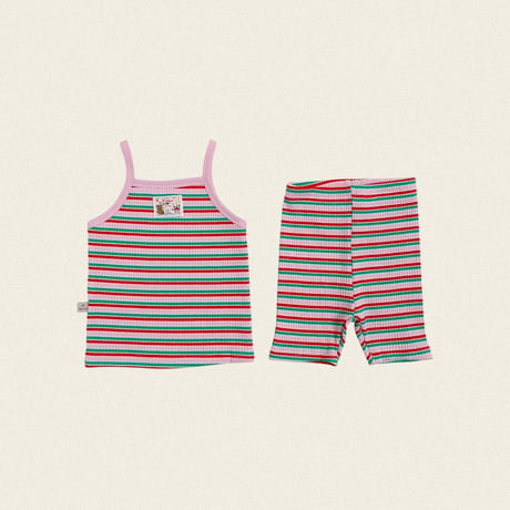 oottbebe/87. rainbow sleeveless set XS(1-2Y)-L(4-5Y)