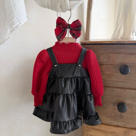 melikey/88. chic ledder kangkang one-piece JS-JM