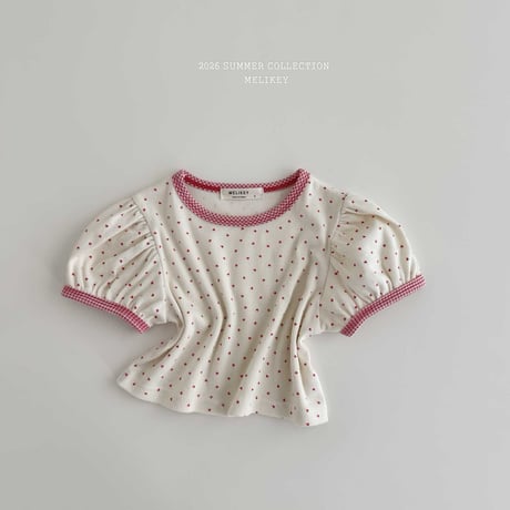 melikey/37. mini heart puff T-shirt XS-XL
