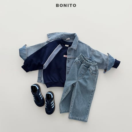 bonito/82. raglan line man-to-man 12M-XL