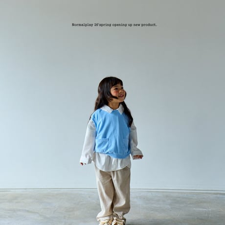 normalplay/84. two piece terry vest JS-JM