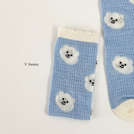 vbunny/29. cloud flower socks set FREE(32CM)