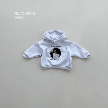 blackbean/7. beanie bebe hood T-shirt S-M