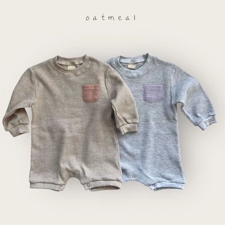oatmeal/34. bebe waffle suit S-M