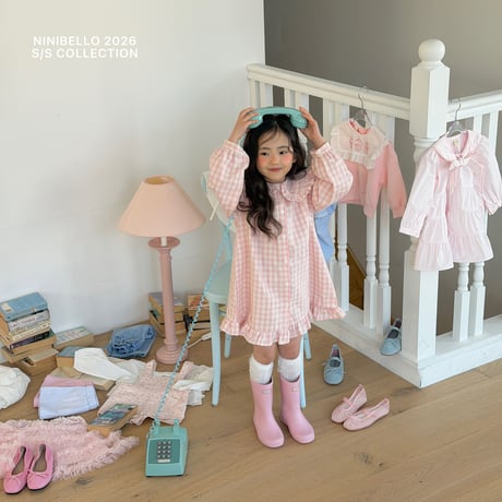 ninibello/51. shushu check one-piece XS-XL