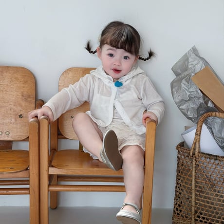 aiai/48. angel hood cardigan S(6M-2Y)-XL(4-5Y)