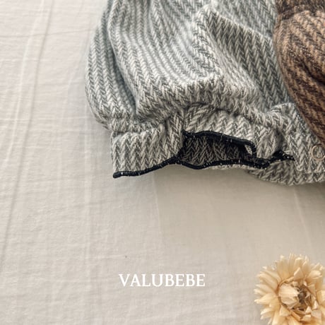 valubebe/54. herringbon fril pumpkin pants 6M-18M