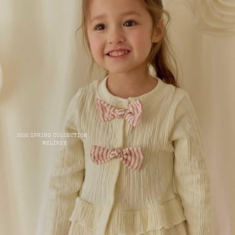 melikey/55. two two fril cardigan XS-XL