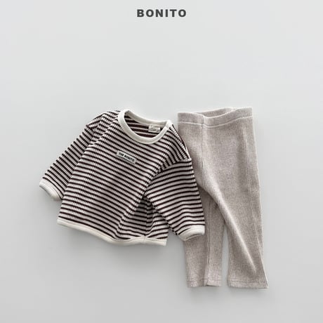 bonito/124. waffle set leggings 6M-18M