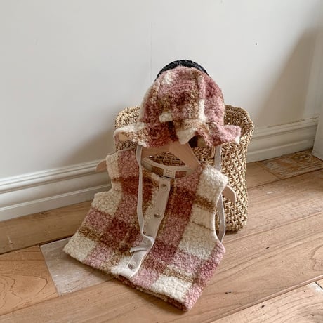 bebeholic/44. roy check vest S(6-12M)-L(18M-24M)