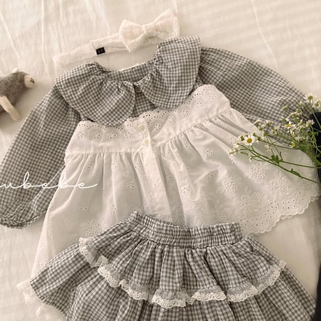 valubebe/67. spring spring rayerd one-piece 6M-S
