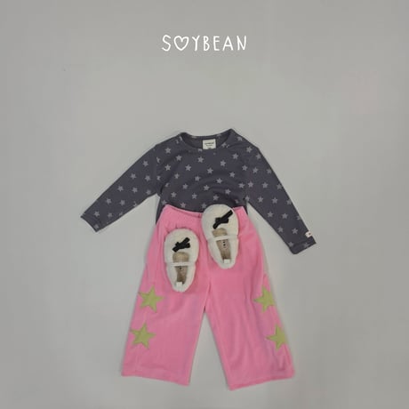 soybean/131. plan ) star wide pants XS-XL
