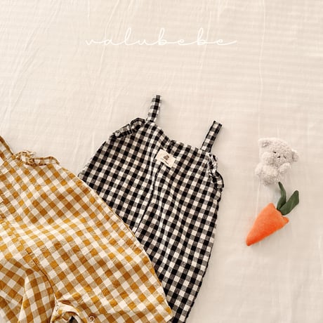 valubebe/28. check overalls suit 6M-18M
