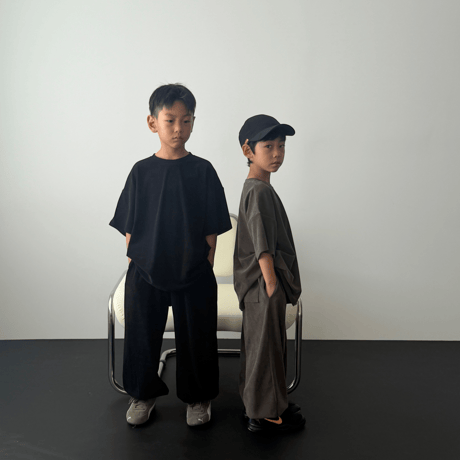 hibuddy/5. velvet half t T-shirt S-XL