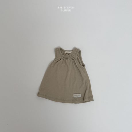 lindo/42. shirring T sleeveless XS-XL