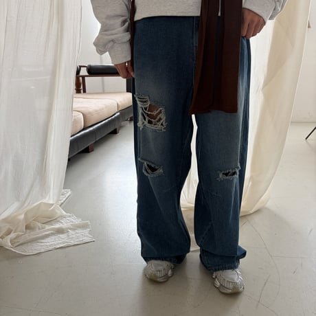 saintdoll/97. dart wide jeans ADULT