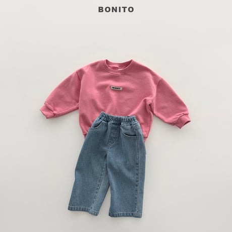 bonito/10. plan ) creyon man-to-man 12M-XL