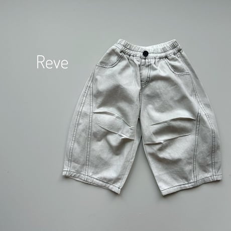 reve/13. stitch point washing pants S-JS