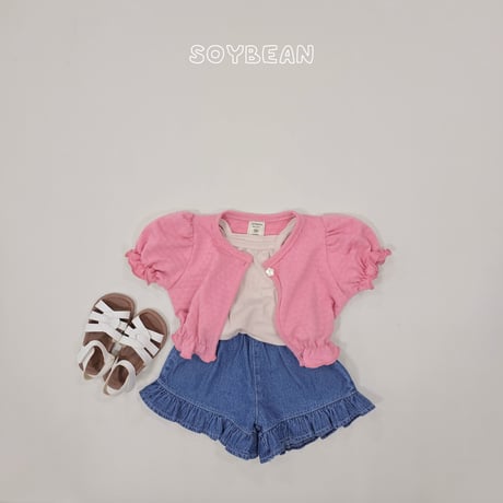 soybean/67. plan ) denim fril 3bu ( pants XS-XL