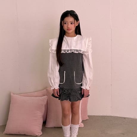 ellymolly/129. little pocket fril one-piece 5-11
