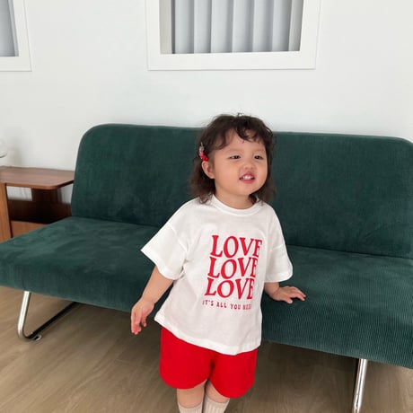bayvely/17. love half t T-shirt XS-XL