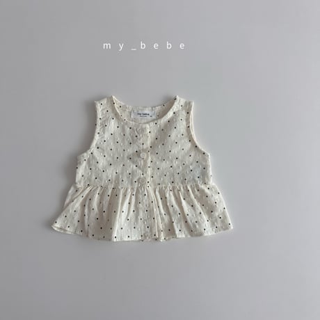 mybebe/23. snow flower sleeveless blouse XS-XL